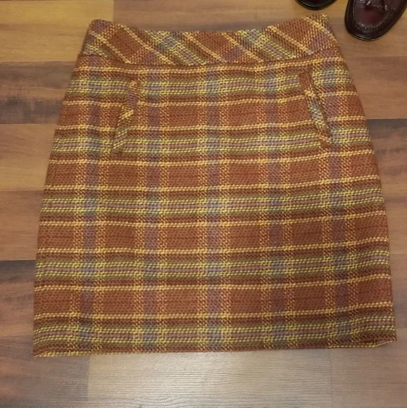 Talbots heavy wool blend satin lined Skirt 2p mint  condition - Picture 7 of 8